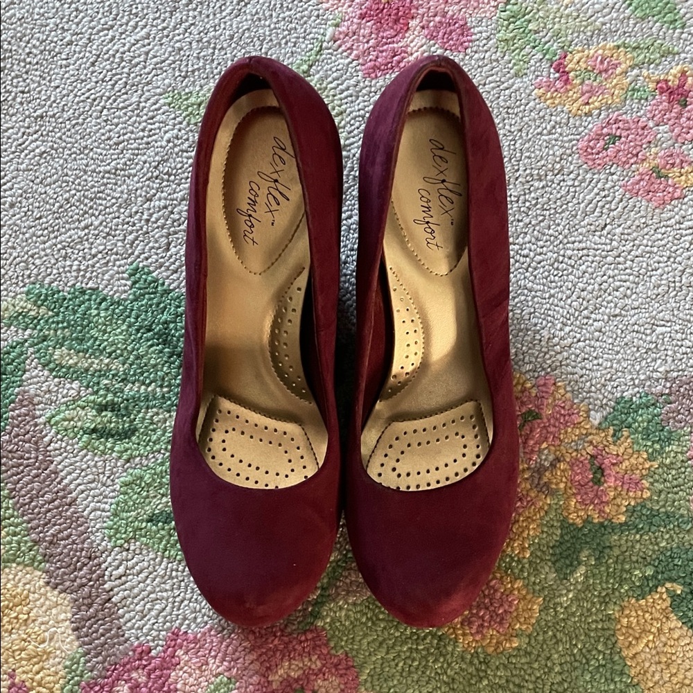 dexflex comfort Burgundy Women's Heels